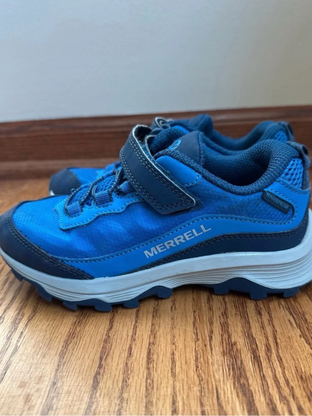 Merrell Moab Speed Waterproof Shoes Boys 13 Blue